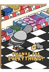 Tiffbits Card - Thank You: Thanks For Everything Pigeon & Rat NYC