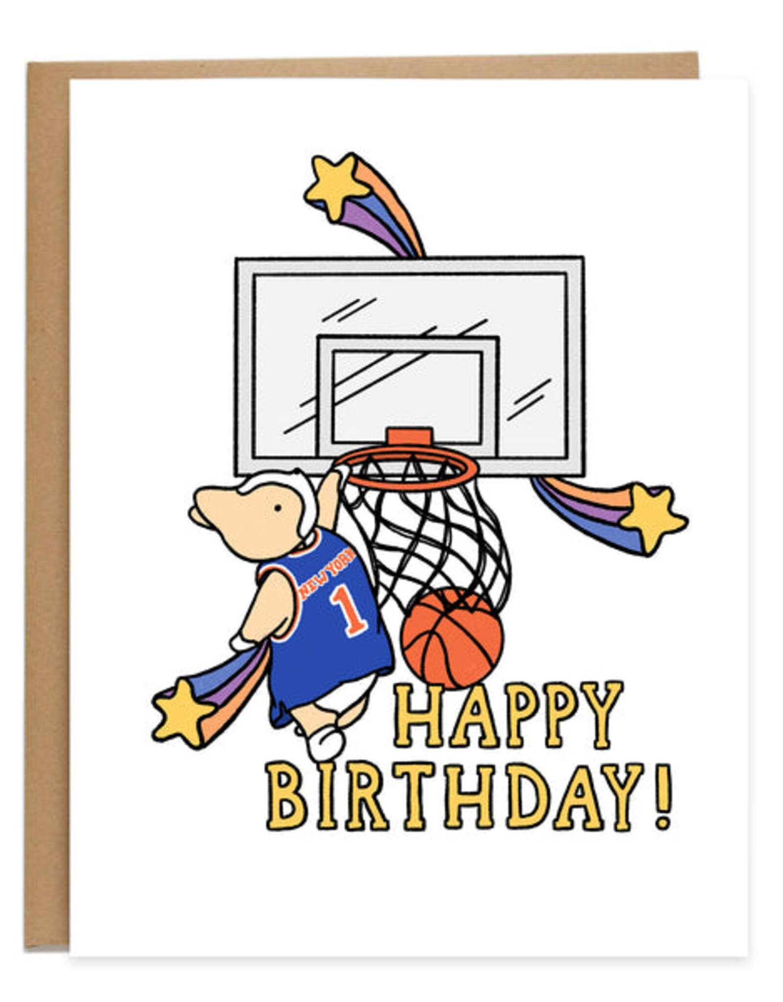 Tiffbits Card - Birthday: NY Knicks Dunk