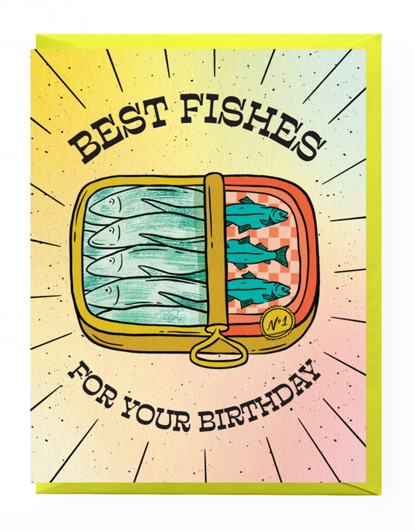 Boss Dotty Card - Birthday: Best Fishes
