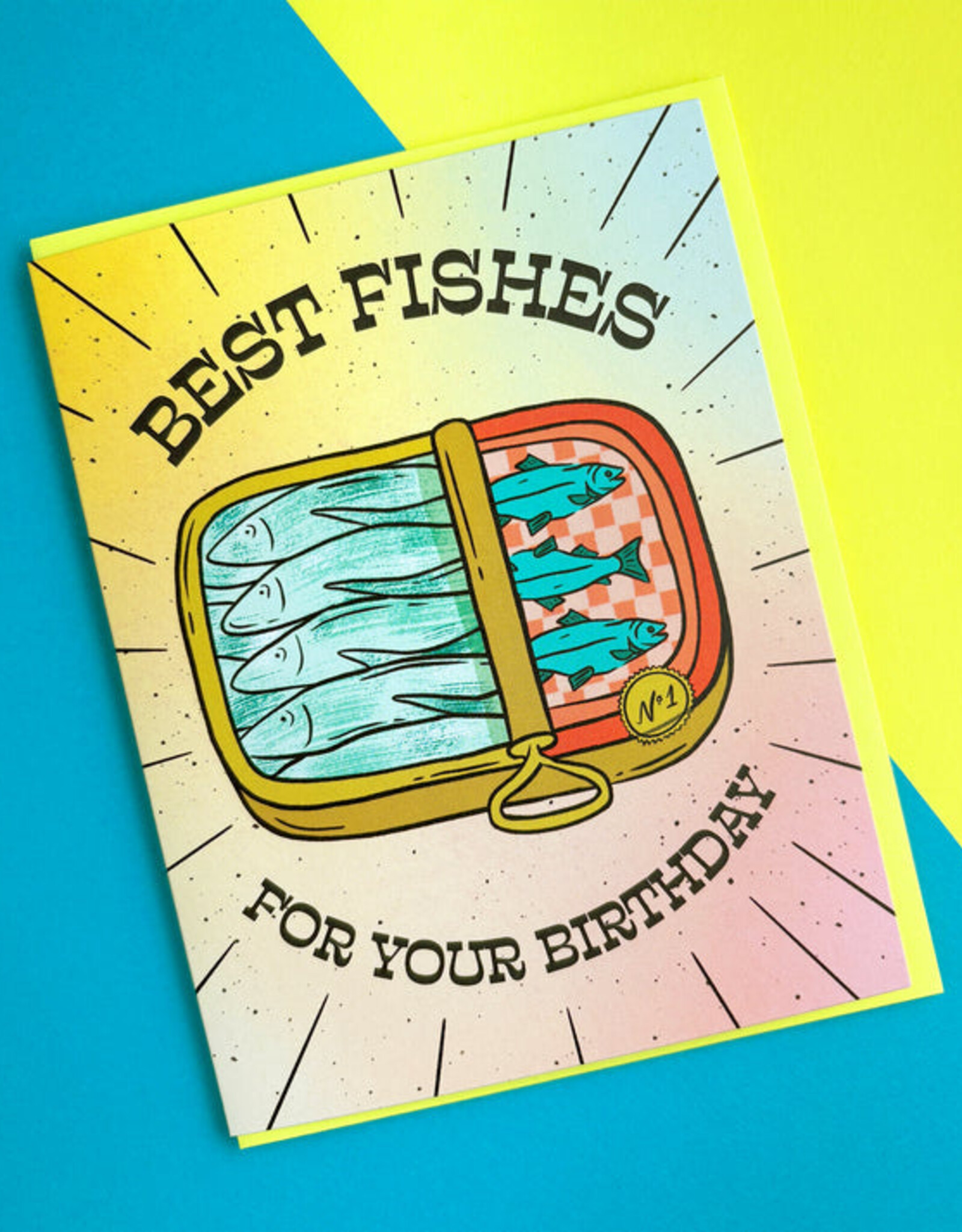 Boss Dotty Card - Birthday: Best Fishes