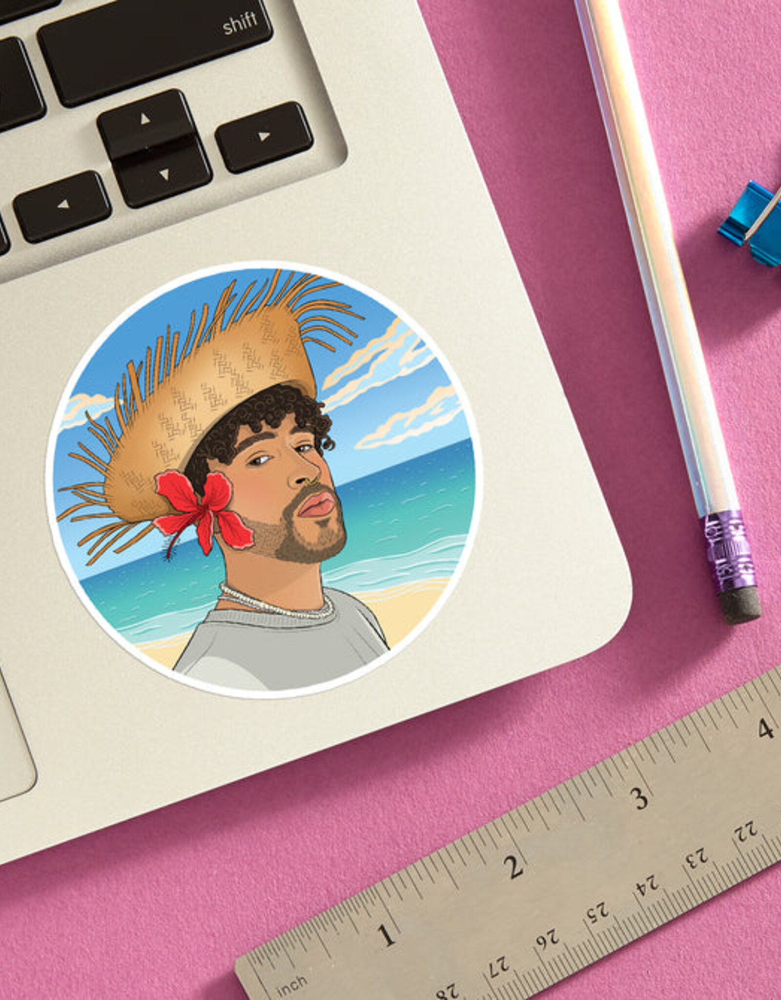 The Found Sticker - Bad Bunny Beach