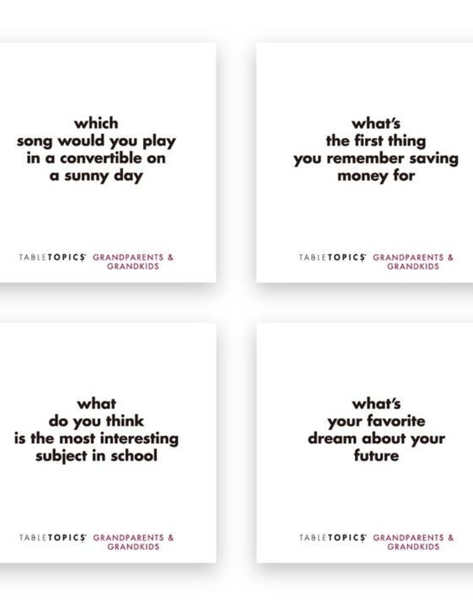 tableTopics Table Topics - Grandparents and Grandkids