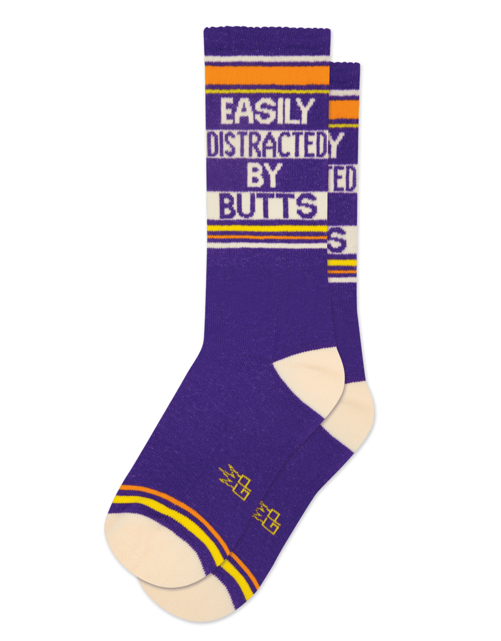 Gumball Poodle Socks - Athletic: Easily distracted by butts