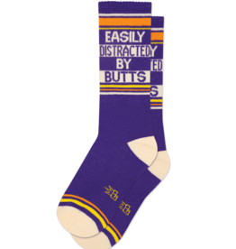 Gumball Poodle Socks - Athletic: Easily distracted by butts