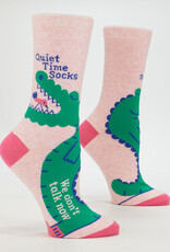 Blue Q Socks - Women's Crew: Quiet TIme