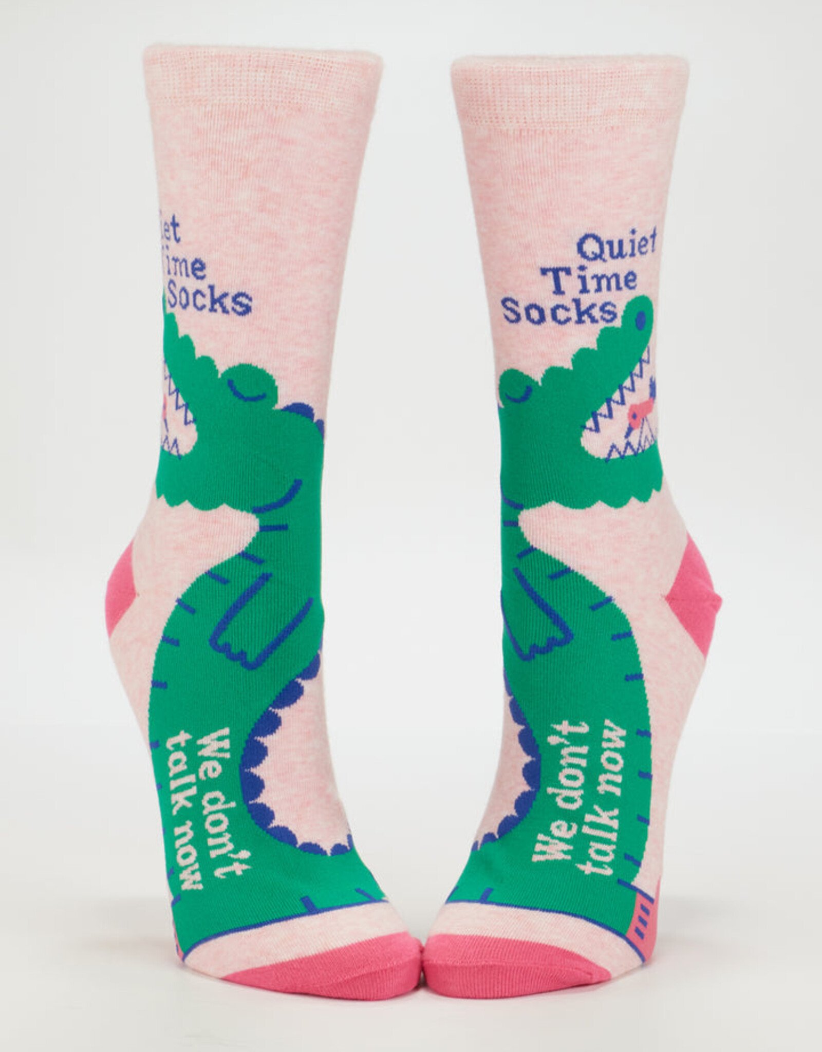 Blue Q Socks - Women's Crew: Quiet TIme