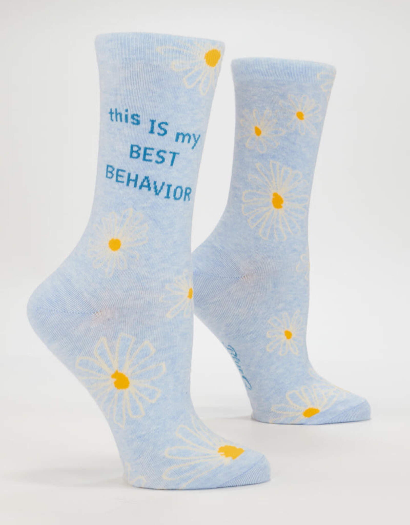 Blue Q Socks - Women's Crew: My Best Behavior