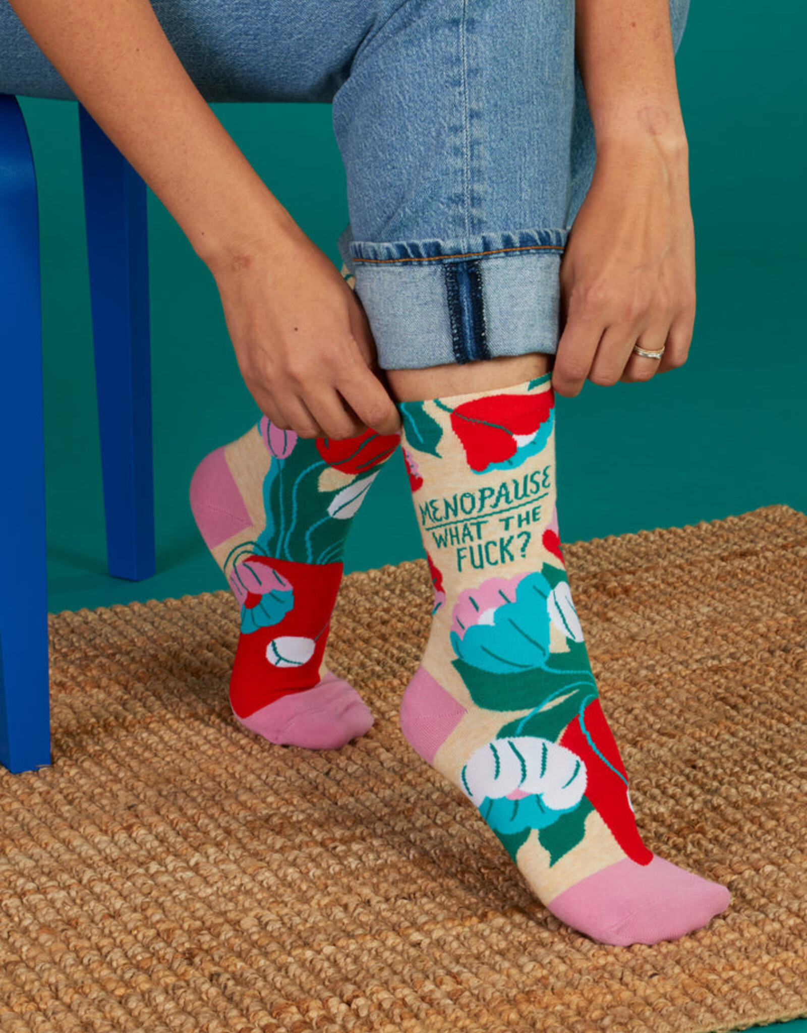 Blue Q Socks - Women's Crew: Menopause
