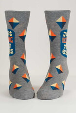 Blue Q Socks - Men's Crew: Resting My Eyes