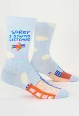 Blue Q Socks - Men's Crew: I Stopped Listening