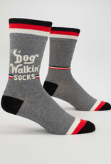 Blue Q Socks - Men's Crew: Dog Walkin'