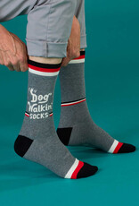 Blue Q Socks - Men's Crew: Dog Walkin'