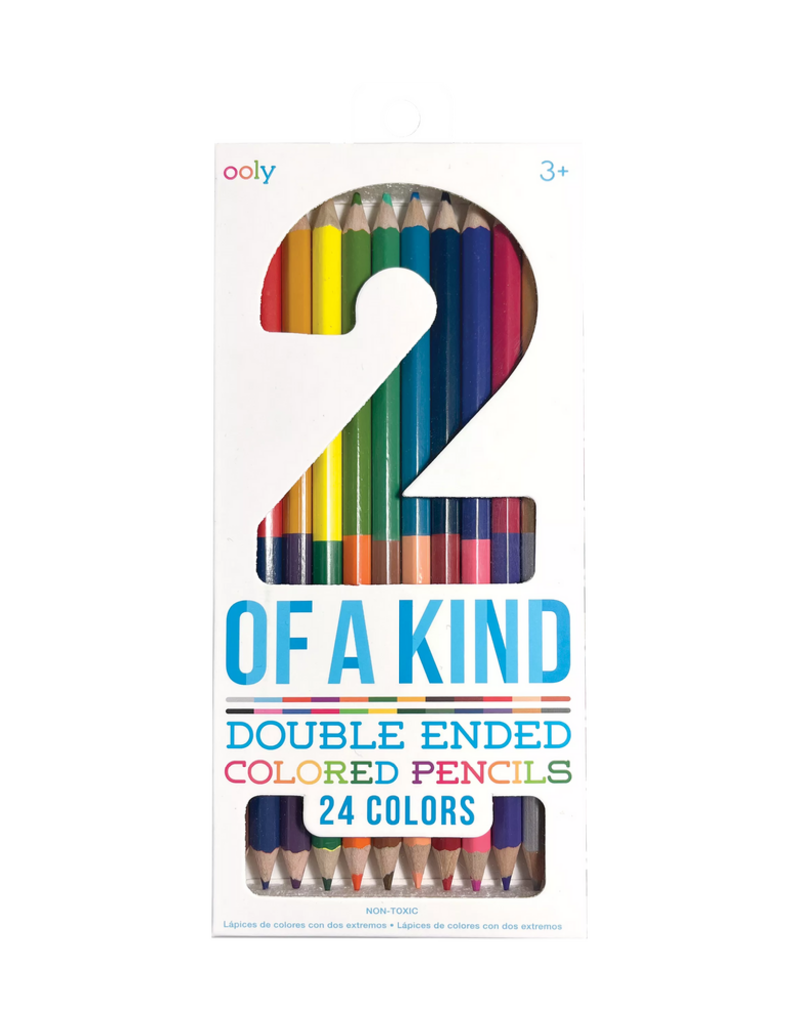 Ooly DBA International Arrivals 2 Of A Kind Double Ended Colored Pencils - 24 Colors