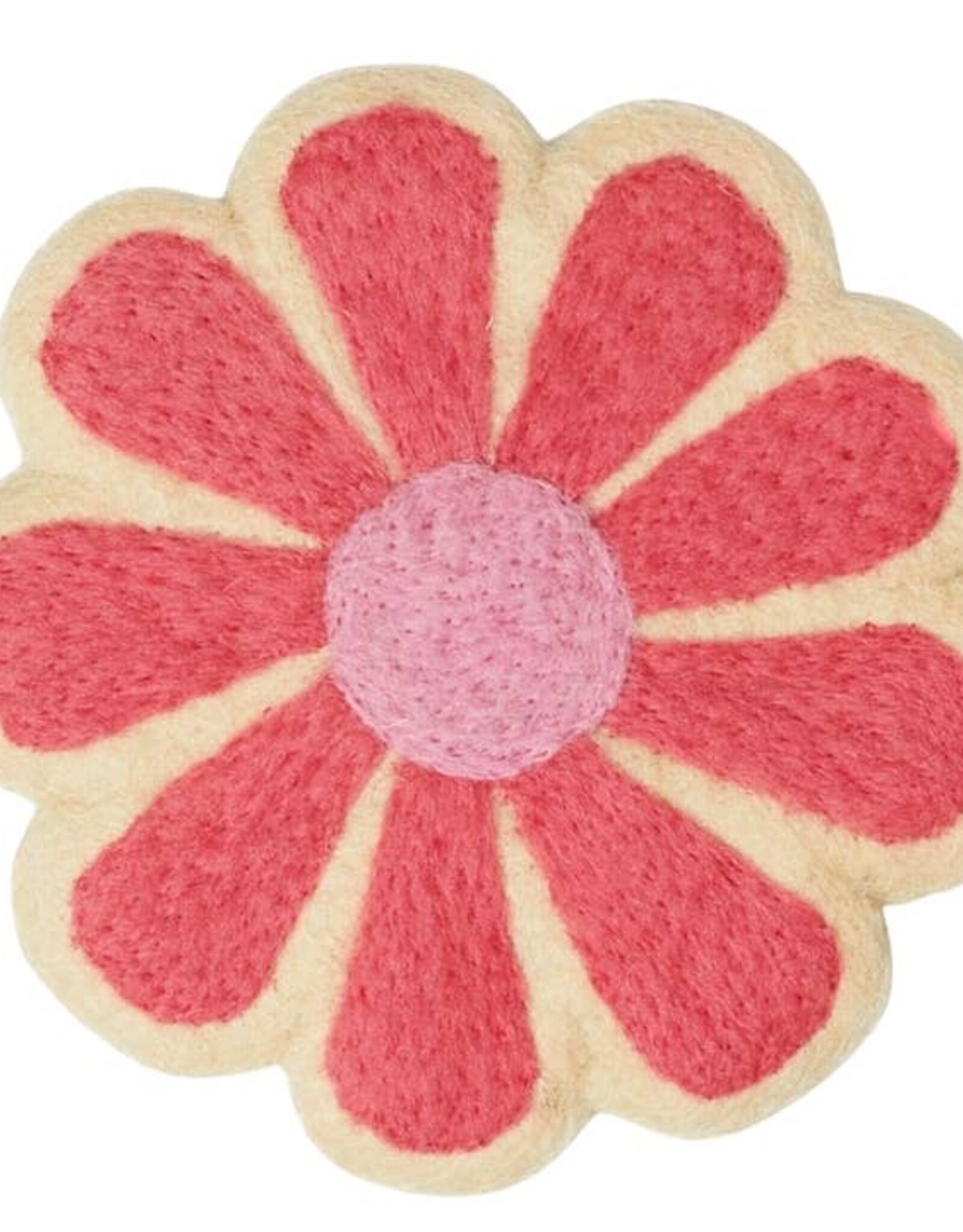 Once Again Home Co. Wool Trivet - Pink Flower