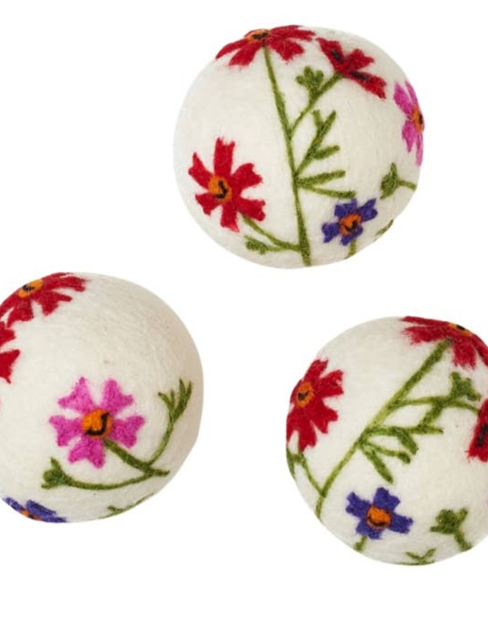 Once Again Home Co. Dryer Balls - Wool Wildflowers (set of 3)