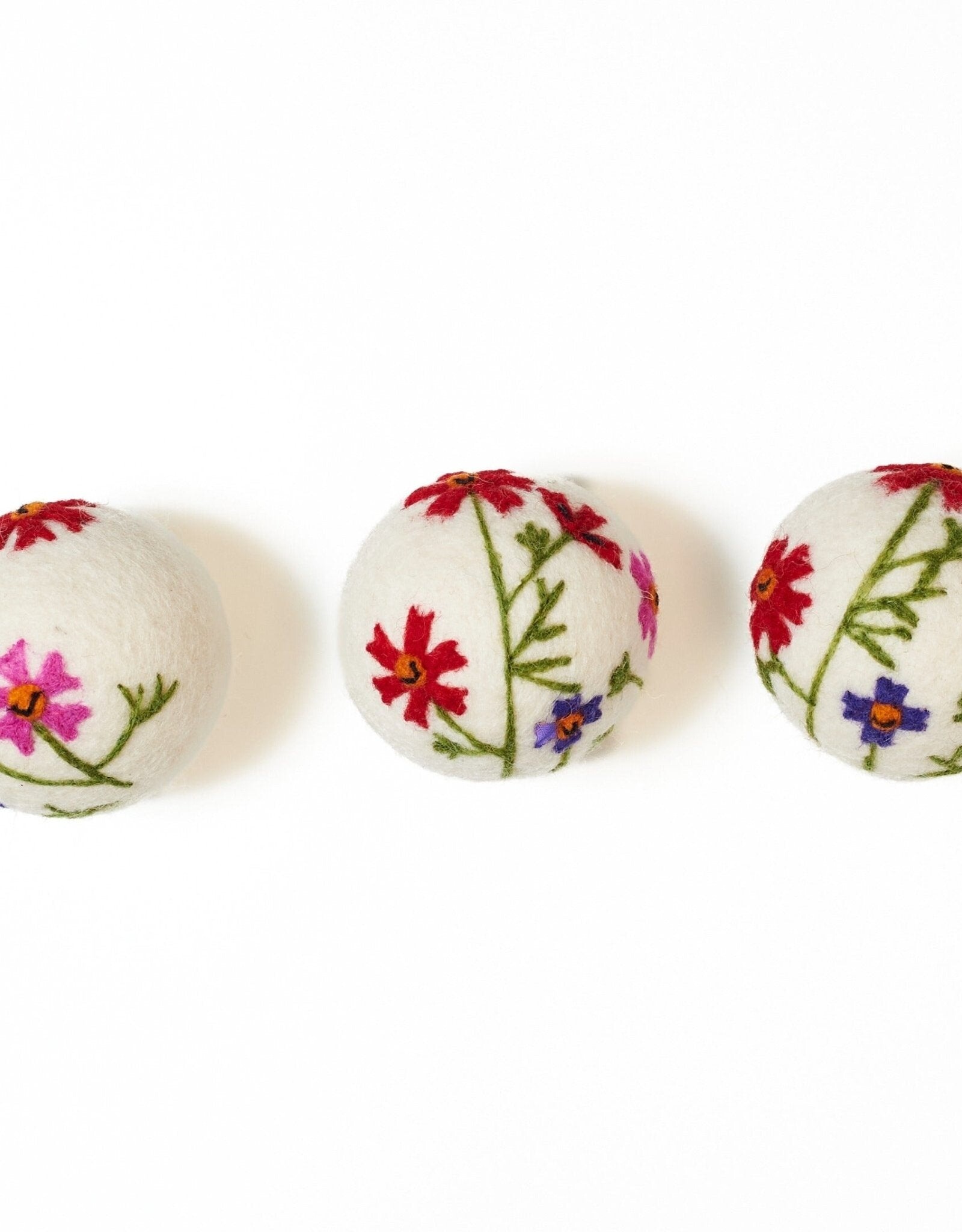 Once Again Home Co. Dryer Balls - Wool Wildflowers (set of 3)