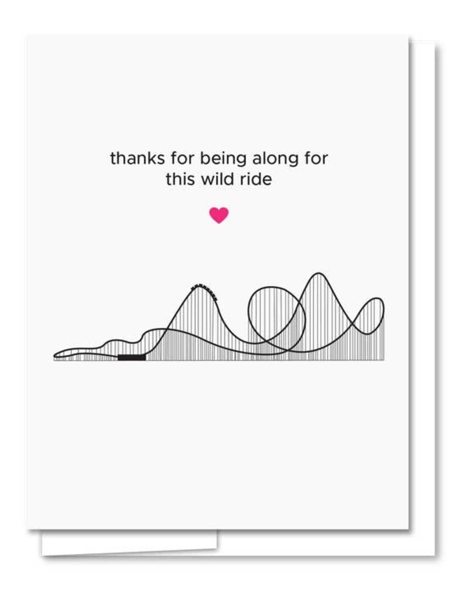 Quick Brown Fox Card - Love: Wild Ride Roller coaster