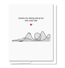 Quick Brown Fox Card - Love: Wild Ride Roller coaster