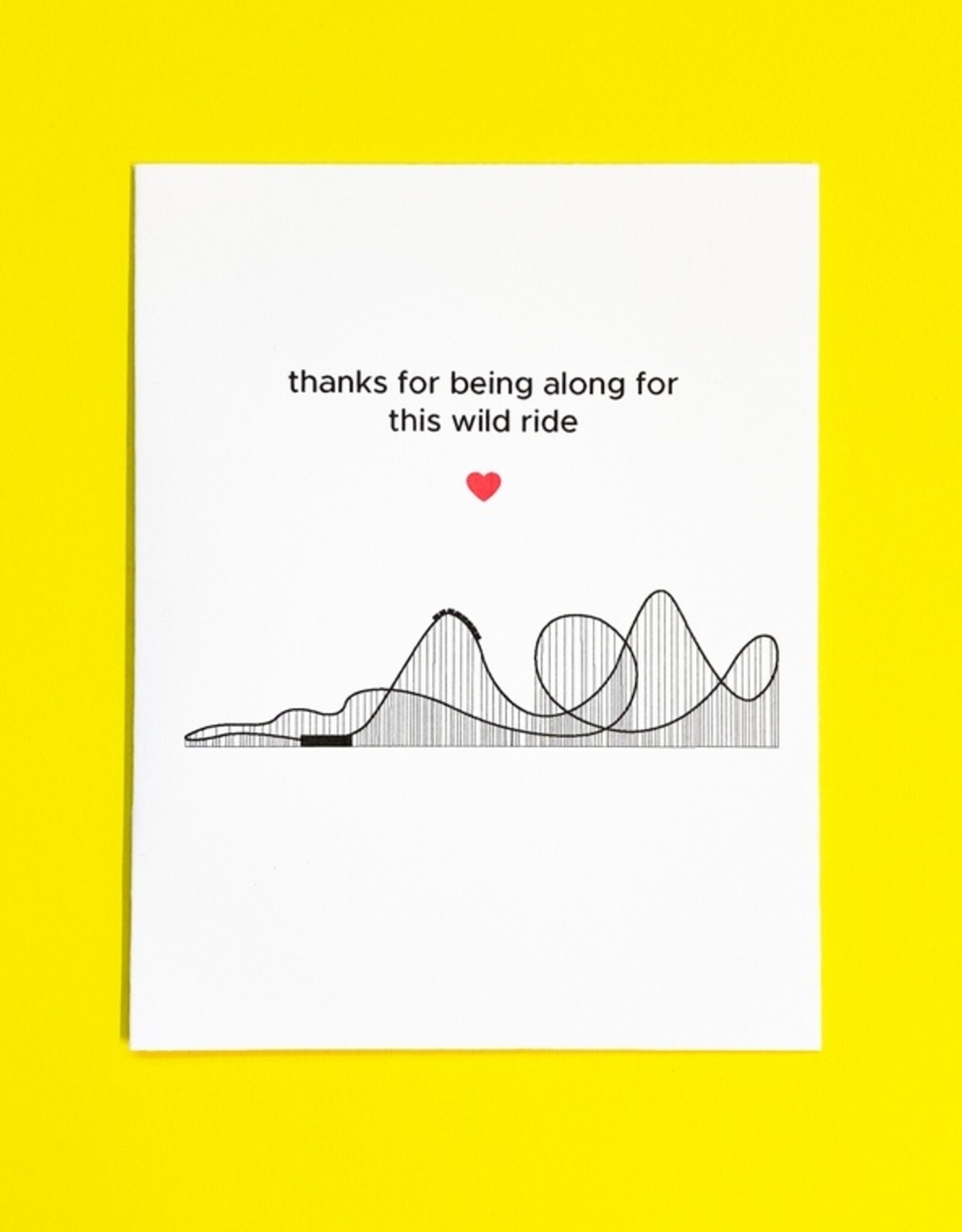 Quick Brown Fox Card - Love: Wild Ride Roller coaster