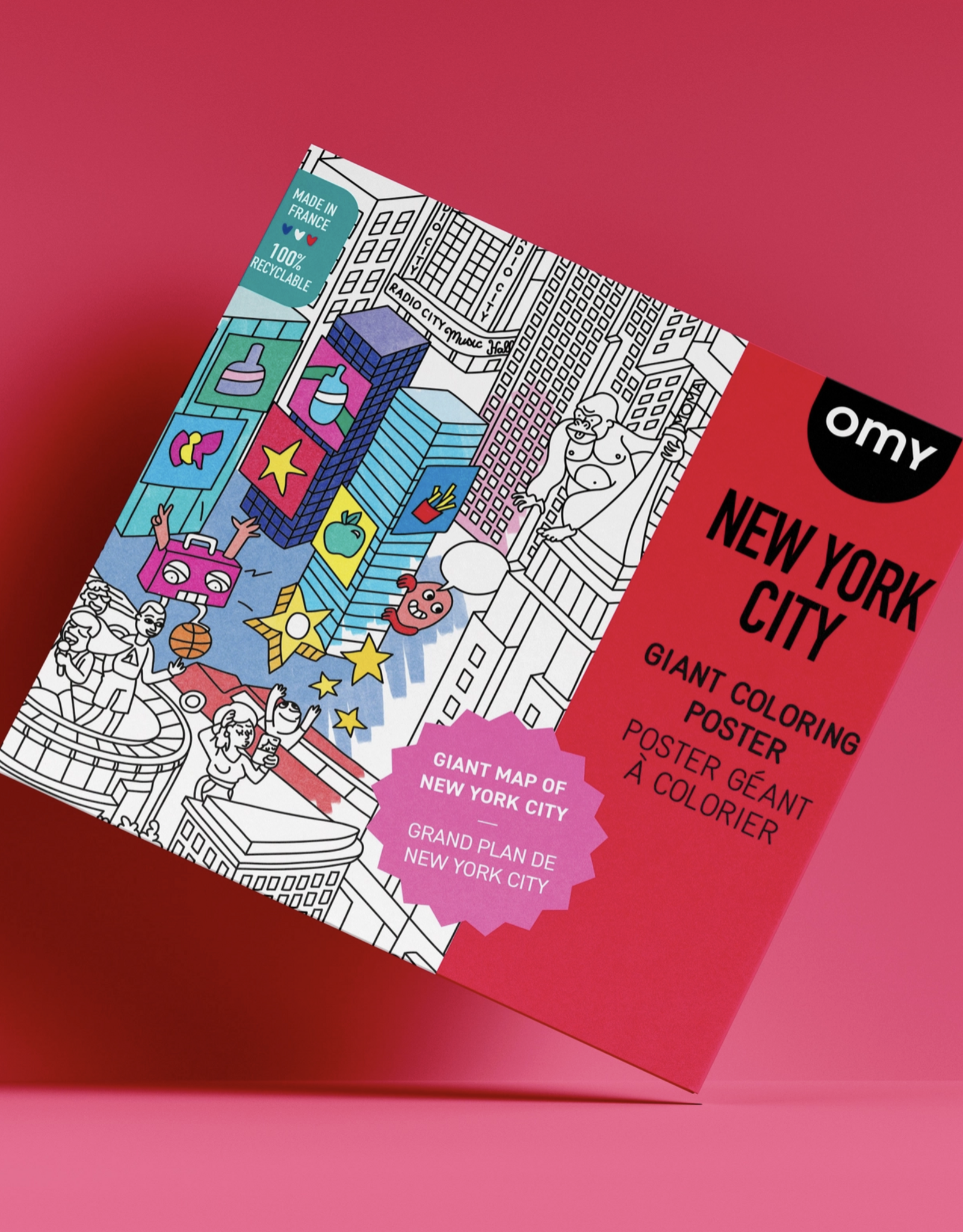OMY Coloring Poster - Giant New York
