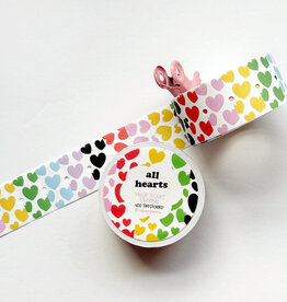 Calliope Pencil Factory Sticker Roll - Price Ticket All Hearts