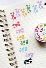 Calliope Pencil Factory Sticker Roll - Price Ticket All Hearts