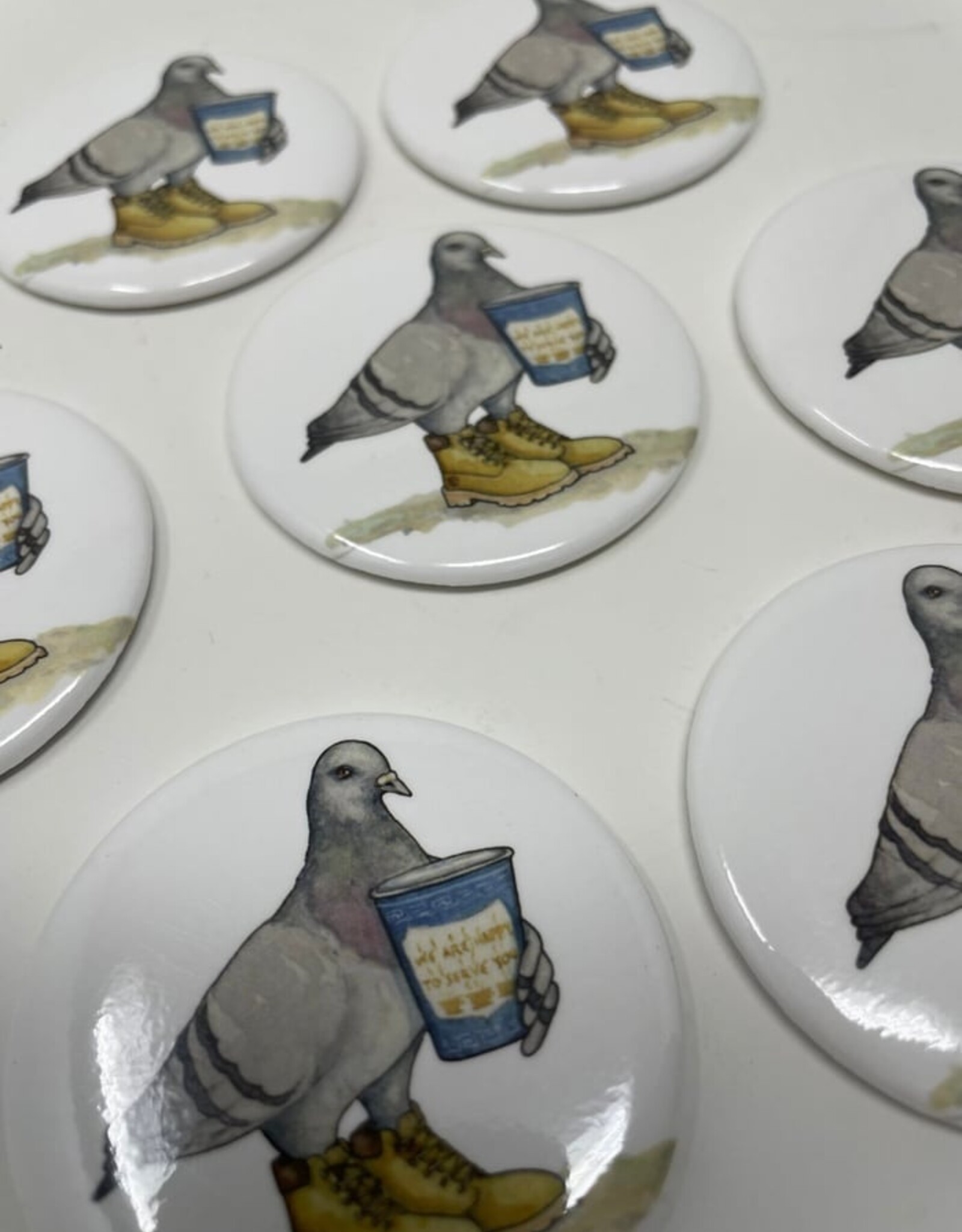 Diana Teeter Art Magnet - Pigeon In Boots