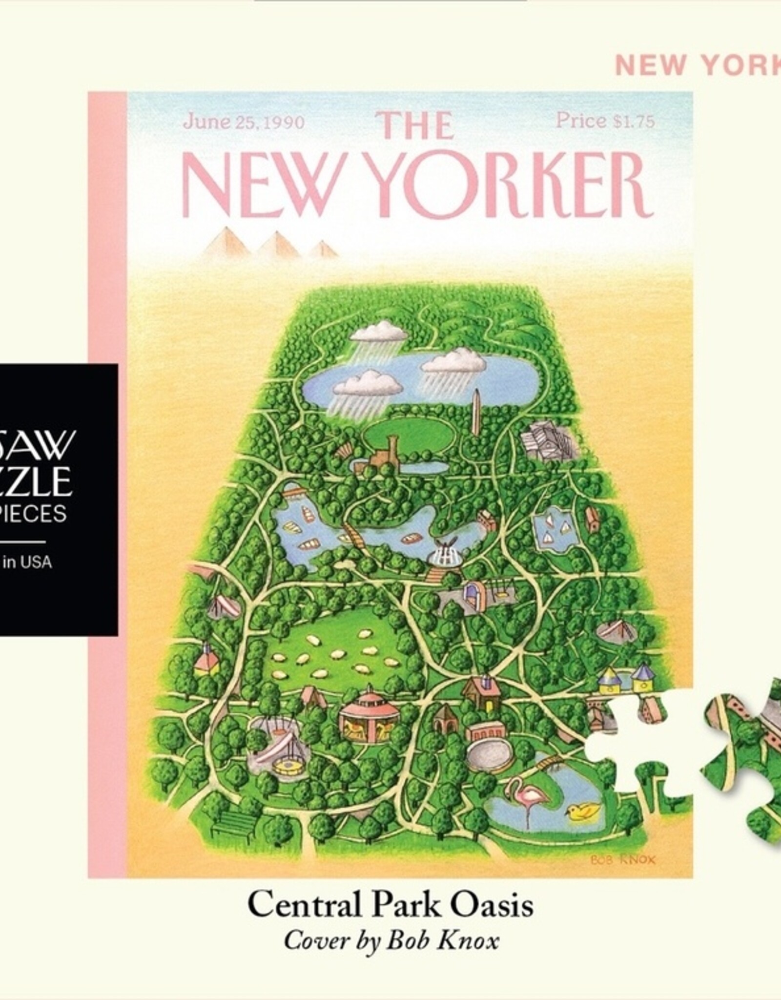 New York Puzzle Company Puzzle - Mini 100pc: Central Park Oasis