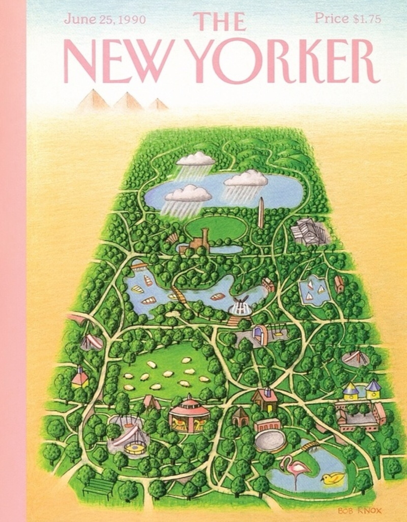New York Puzzle Company Puzzle - Mini 100pc: Central Park Oasis