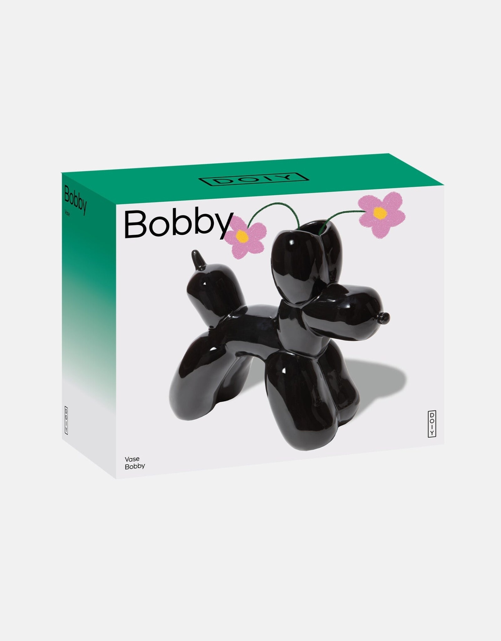 Doiy Vase - Bobby Black Balloon Dog
