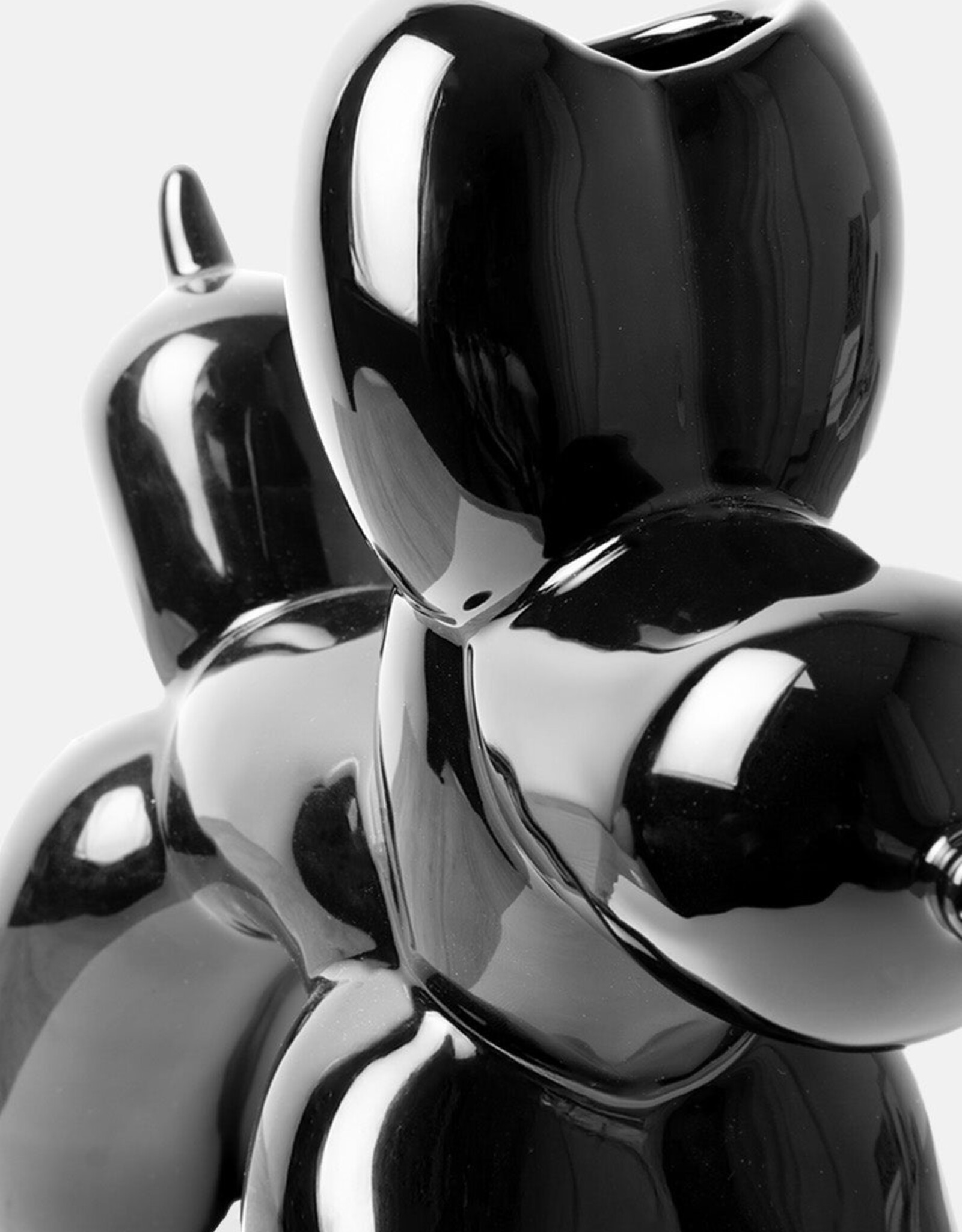 Doiy Vase - Bobby Black Balloon Dog
