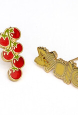 Yellow Owl Workshop Earring - Stud: Tomatoes & Pasta