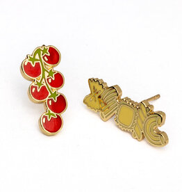 Yellow Owl Workshop Earring - Stud: Tomatoes & Pasta