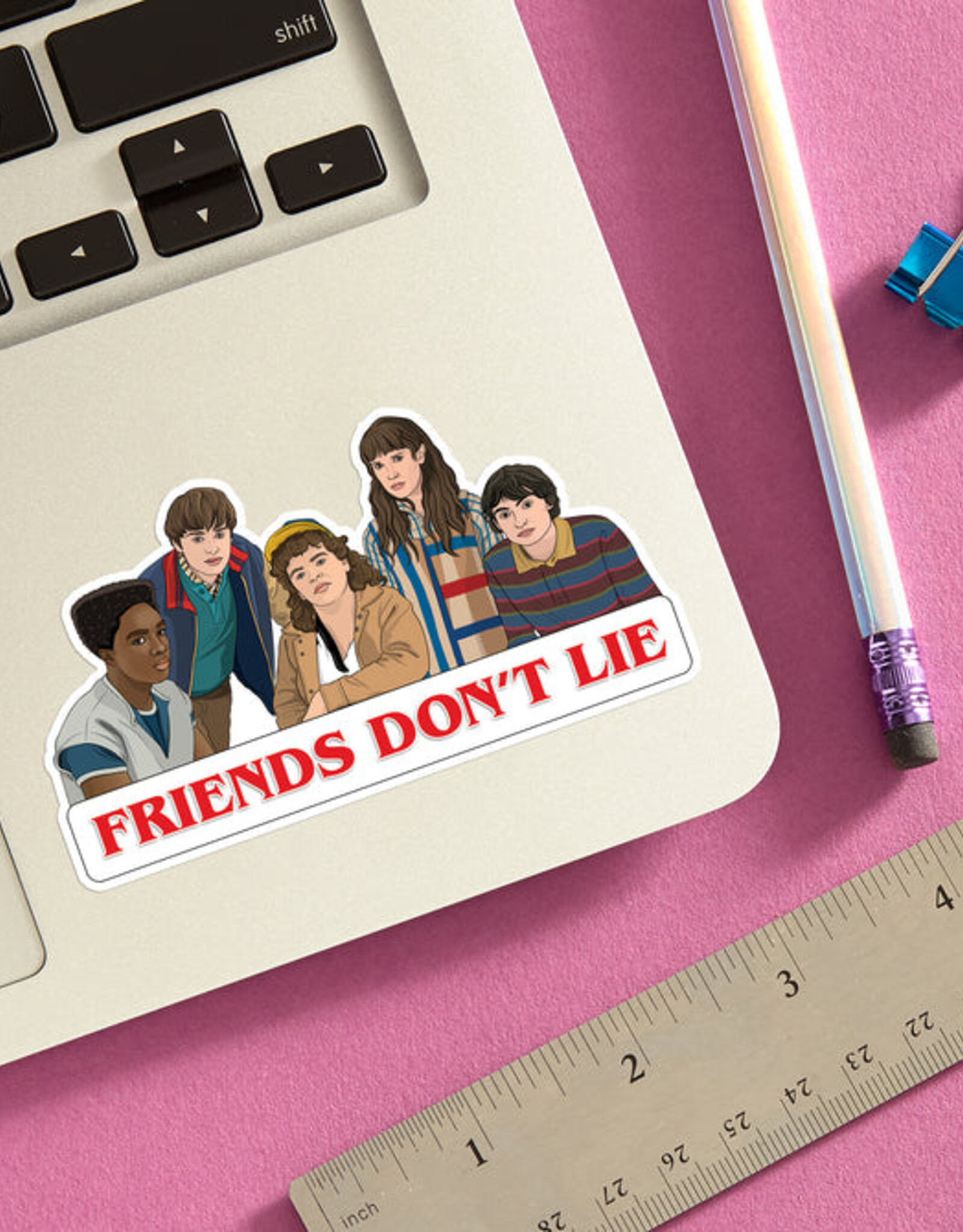 The Found Sticker - Stranger Things Friends Don't Lie
