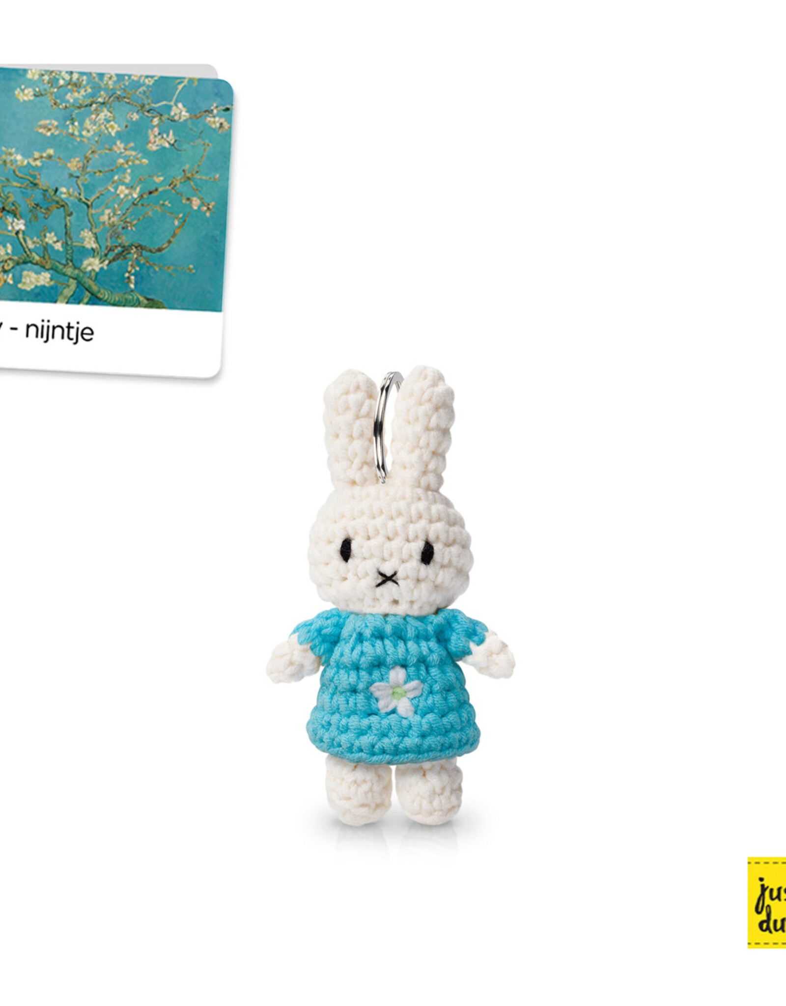 CMYK Technology Keychain Bag Charm - Miffy Almond Blossom Van Gogh