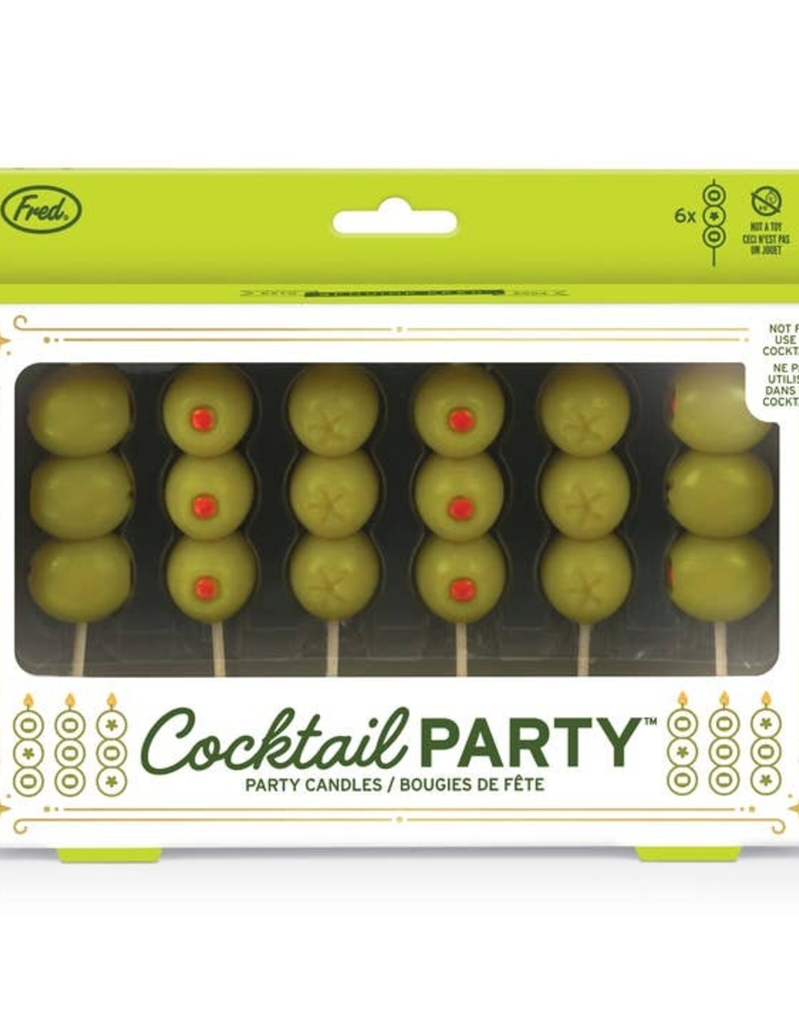 Fred and Friends Birthday Candles - Cocktail Party Olives