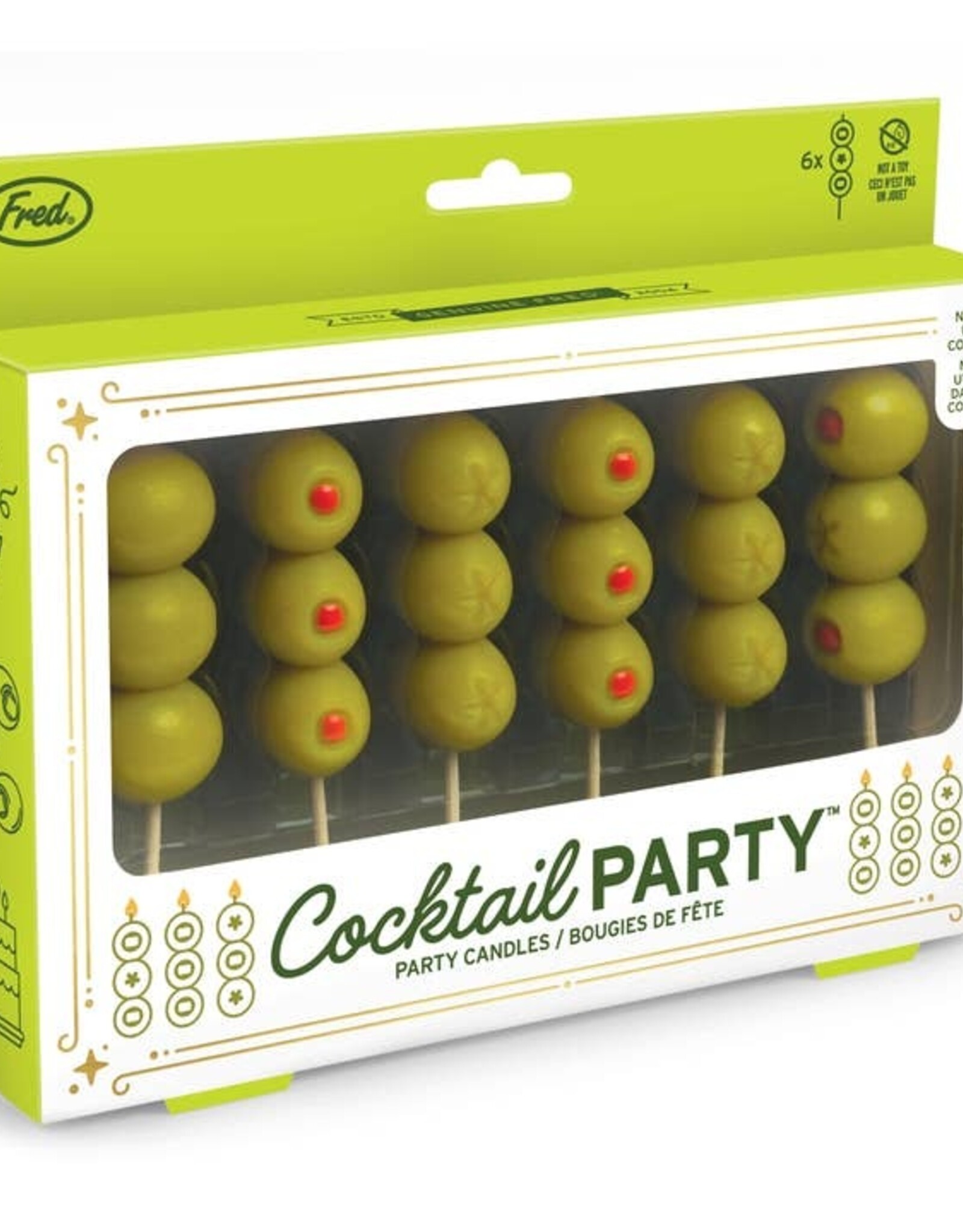Fred and Friends Birthday Candles - Cocktail Party Olives