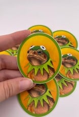 Diana Teeter Art Sticker - Toad in Cosplay