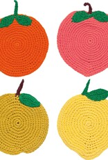 Danica + Now Designs Coasters - Set of 4: Crochet Fruit