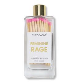 Chez Gagné Glass Bottle Matches - Feminine Rage