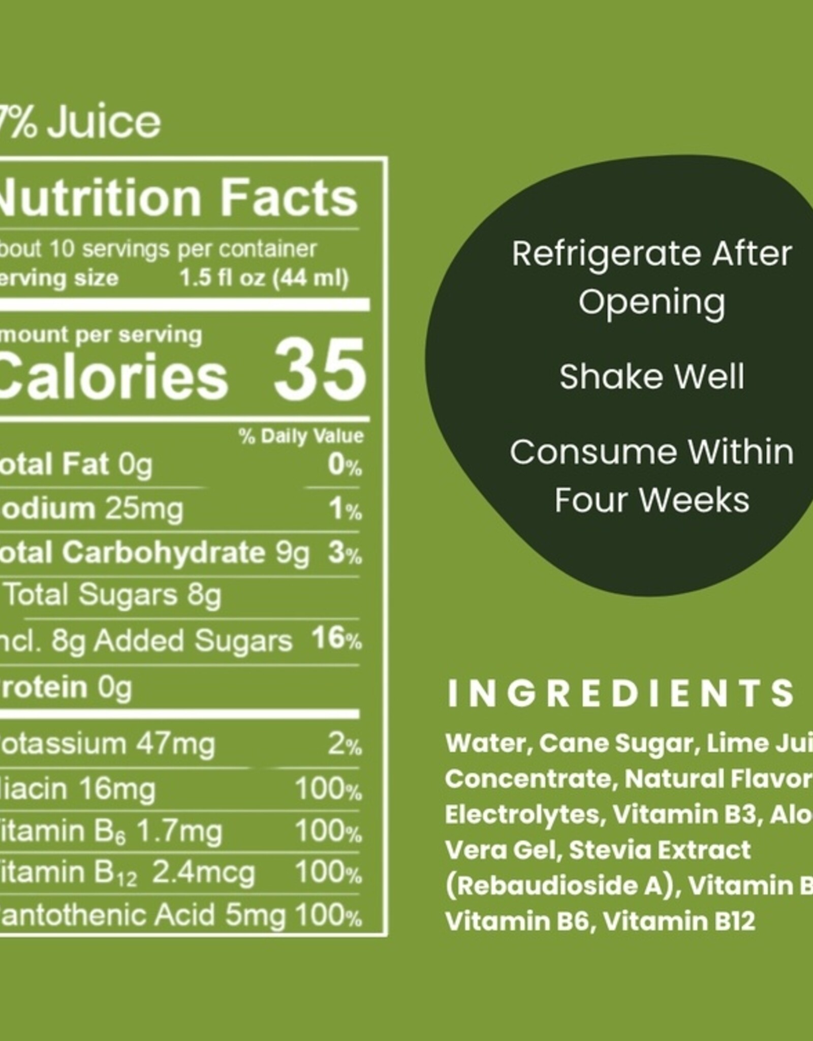 Modica Cocktail & Mocktail Mixer - Cucumber Margarita