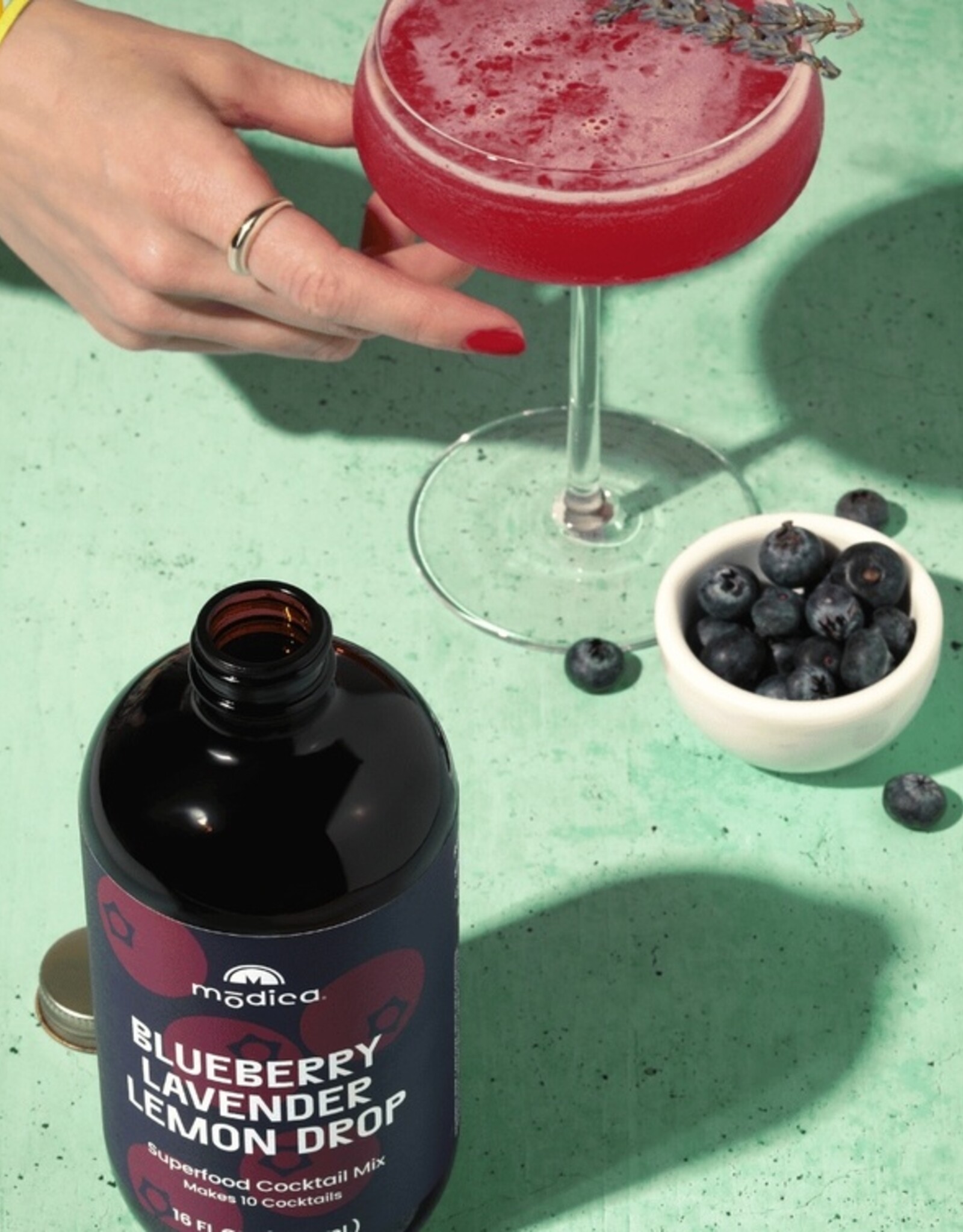 Modica Cocktail & Mocktail Mixer - Blueberry Lavender Lemon Drop