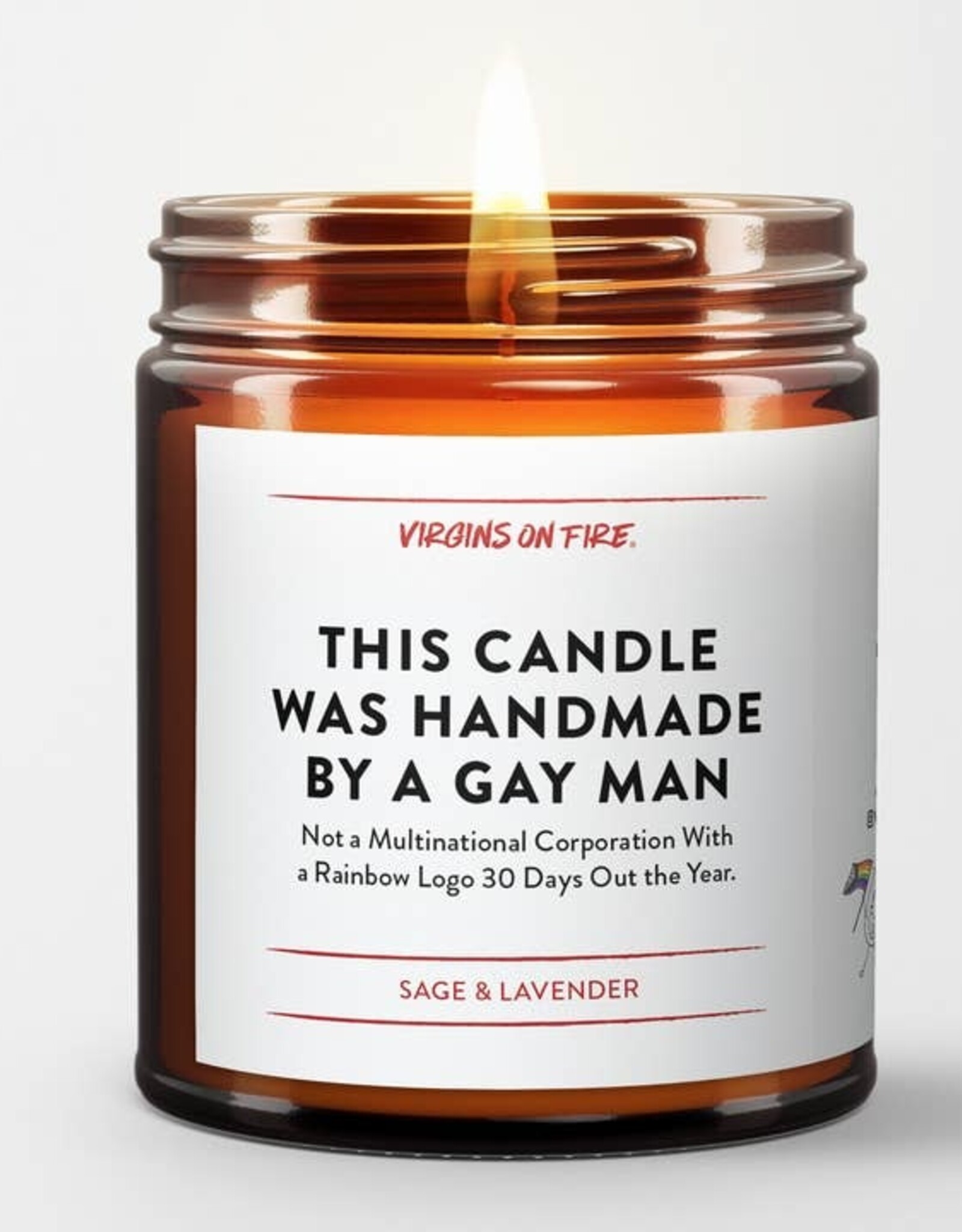 Virgins On Fire Candle Co. Candle - This candle was made by a gay man