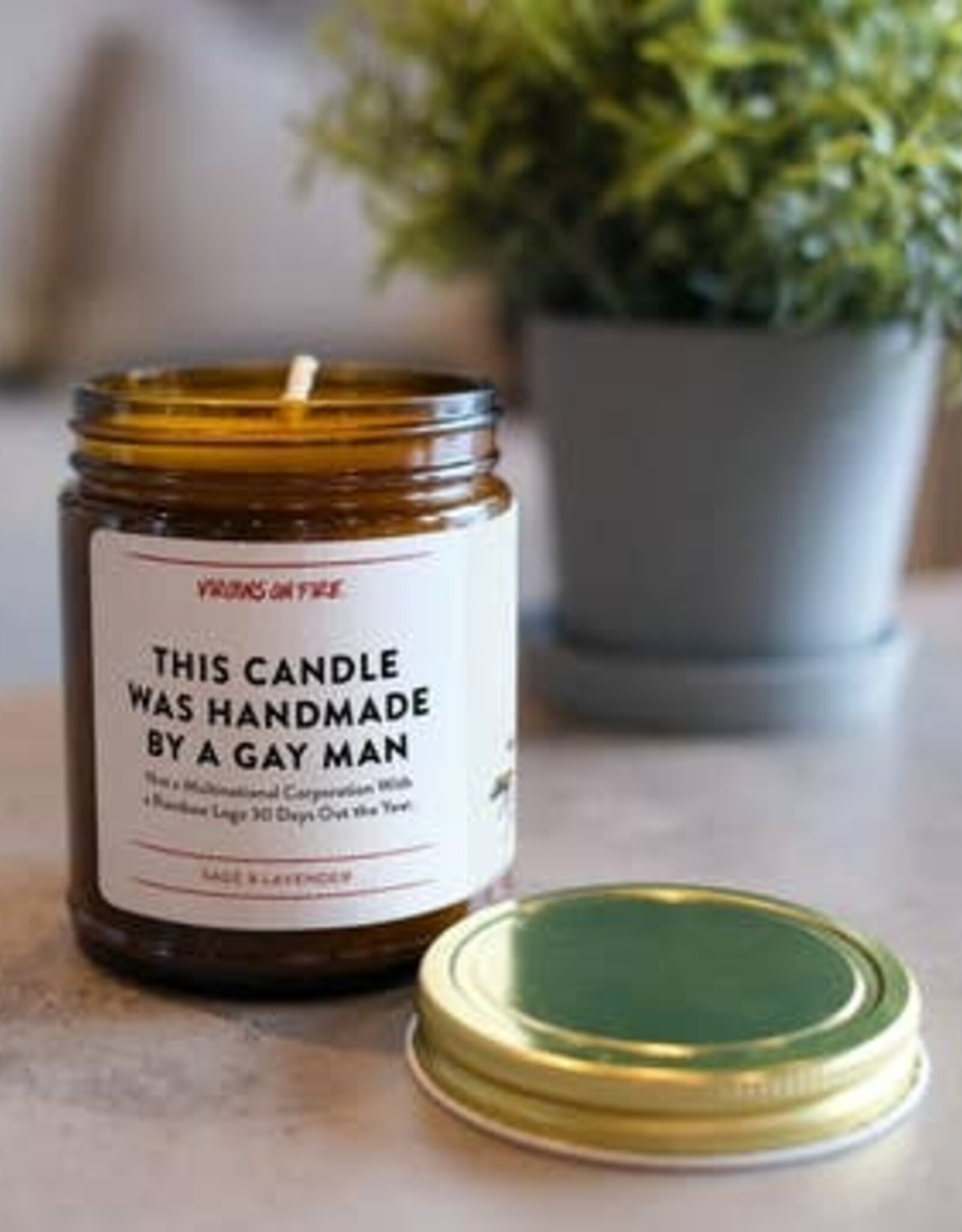 Virgins On Fire Candle Co. Candle - This candle was made by a gay man