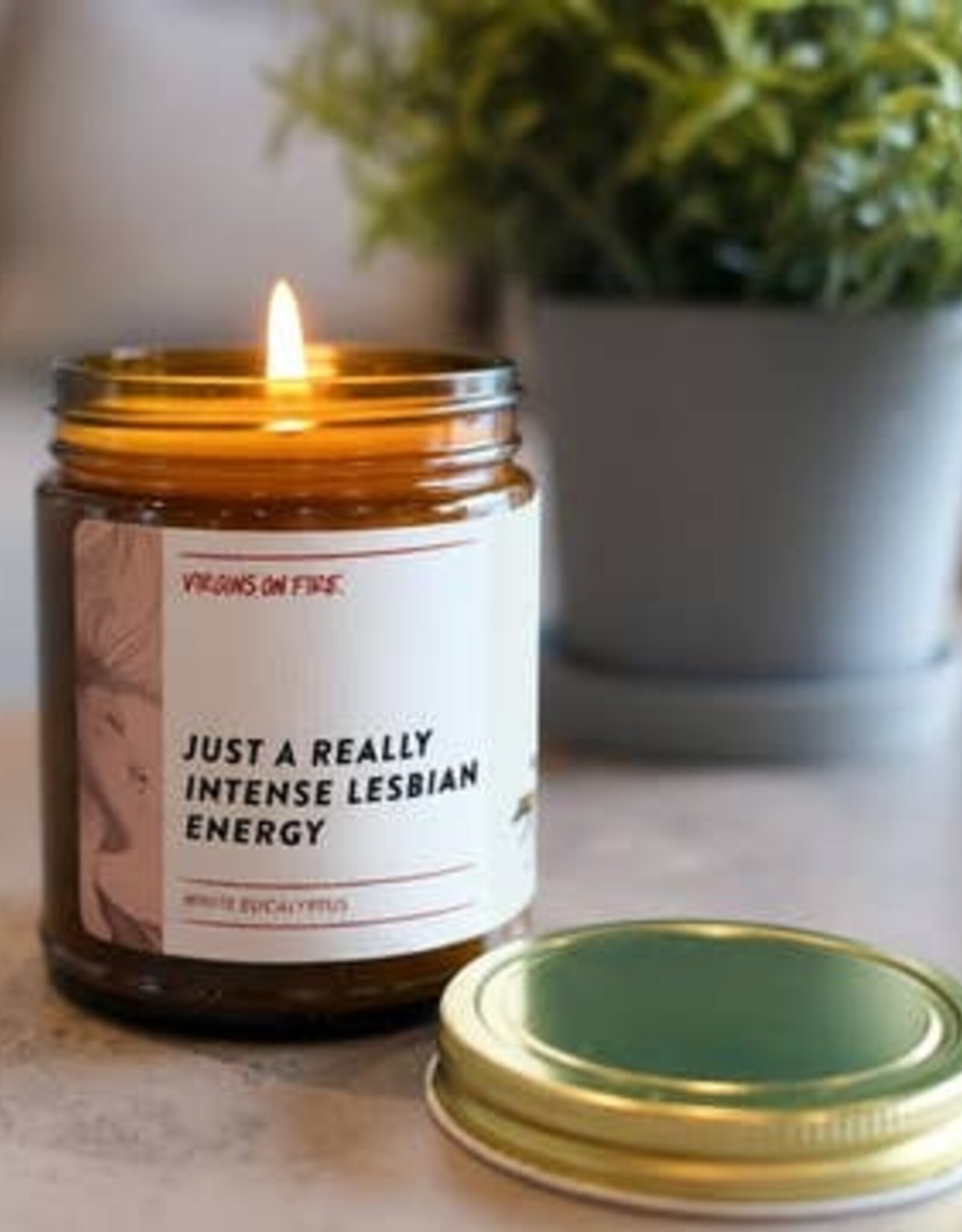 Virgins On Fire Candle Co. Candle - Just a really intense lesbian energy