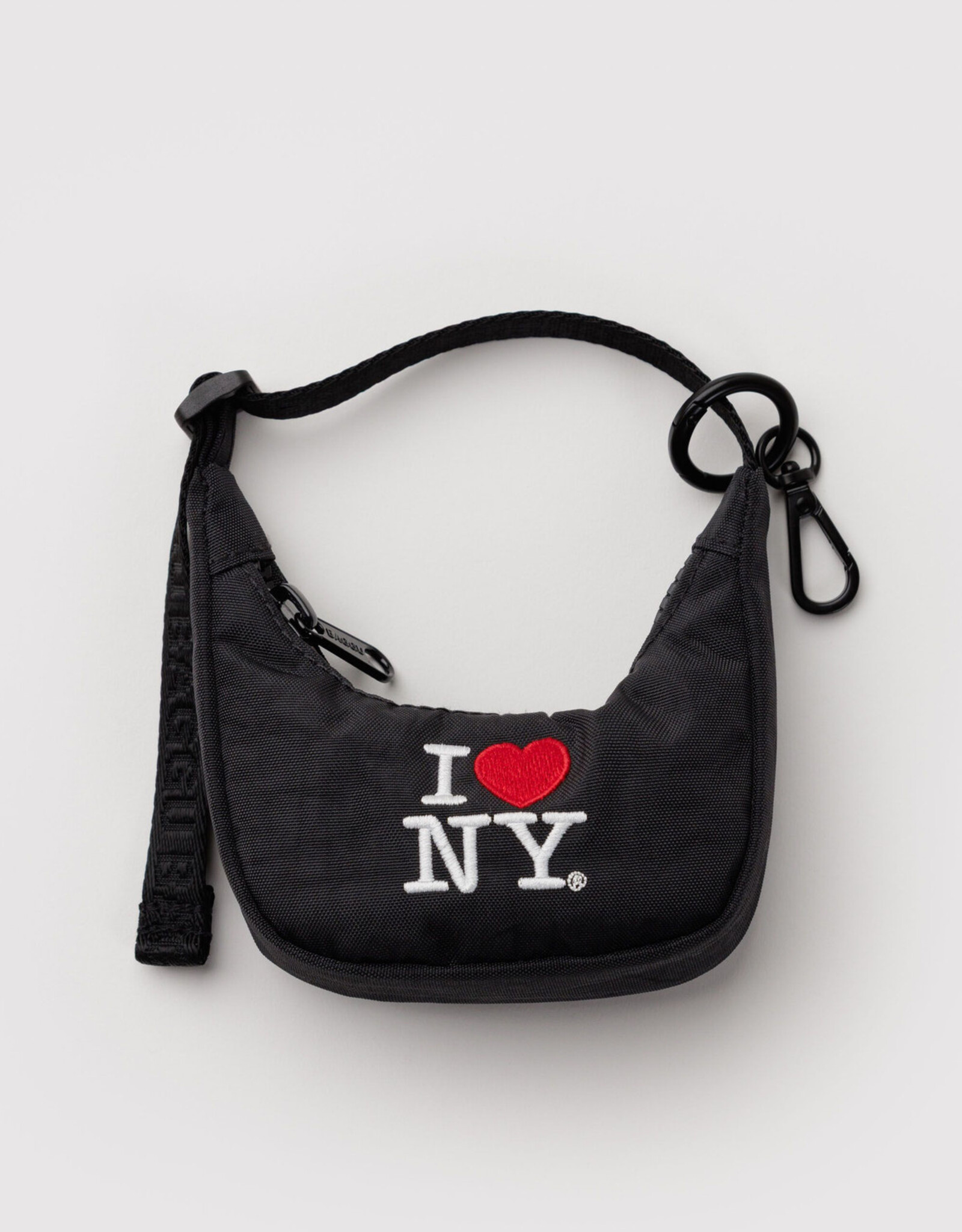 BAGGU Bag Charm - Mini Crescent Bag: I Love NY