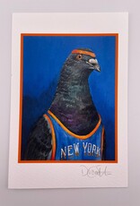 Diana Teeter Art Art Print - 4x6: NYC Knicks Pigeon