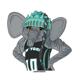 Sammy Gorin LLC Sticker - Big Ellie NY Liberty