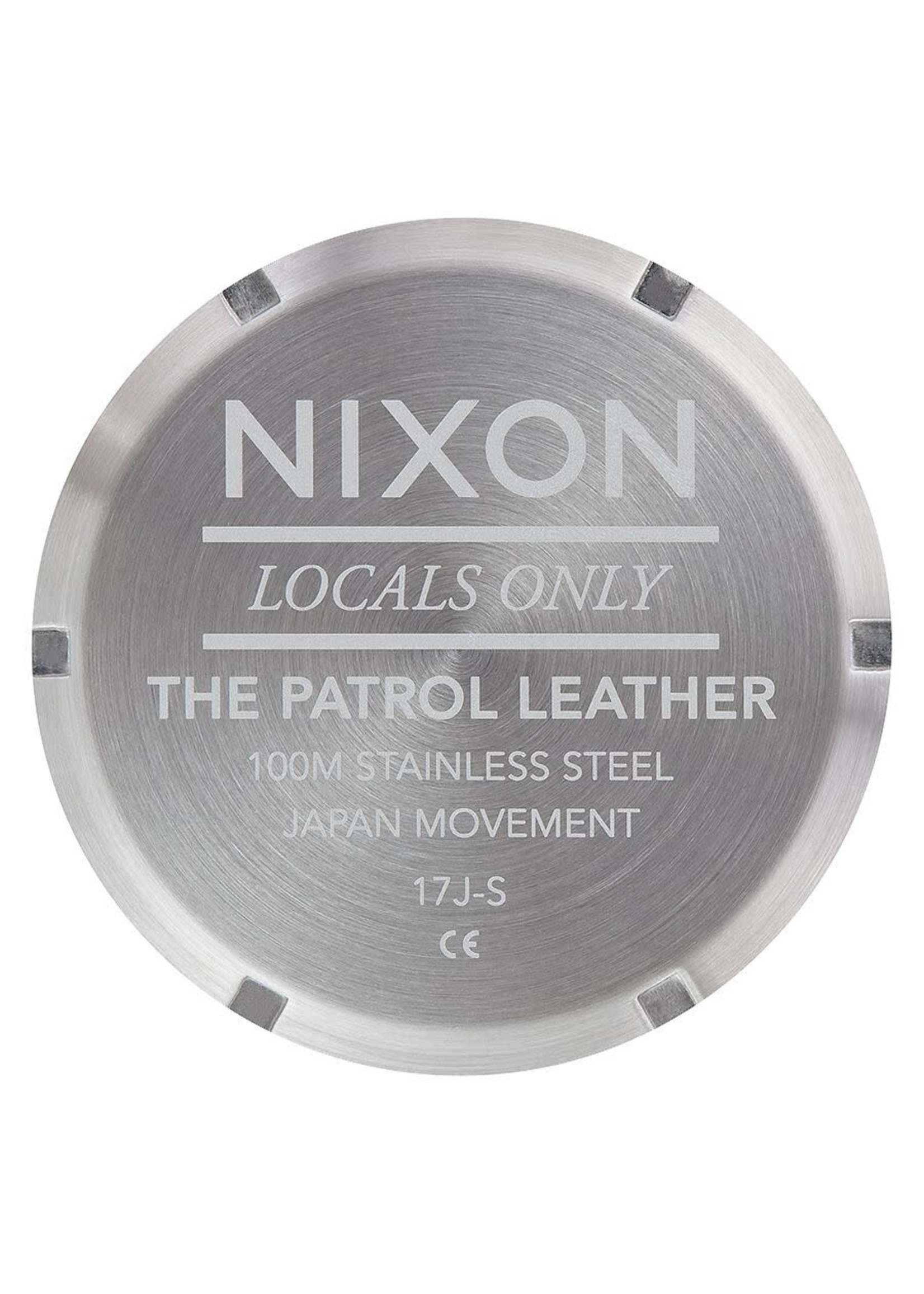 NIXON Patrol Leather, Silver/ Brown