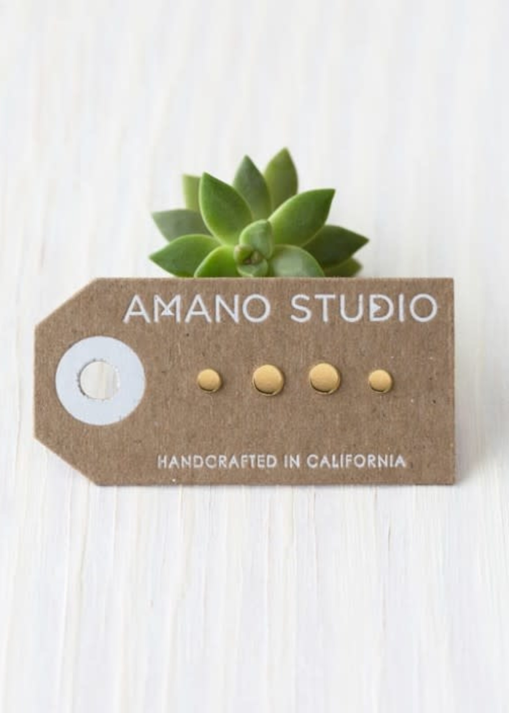 AMANO studio DOT DOT Combo Stud Set, 24k gold plated